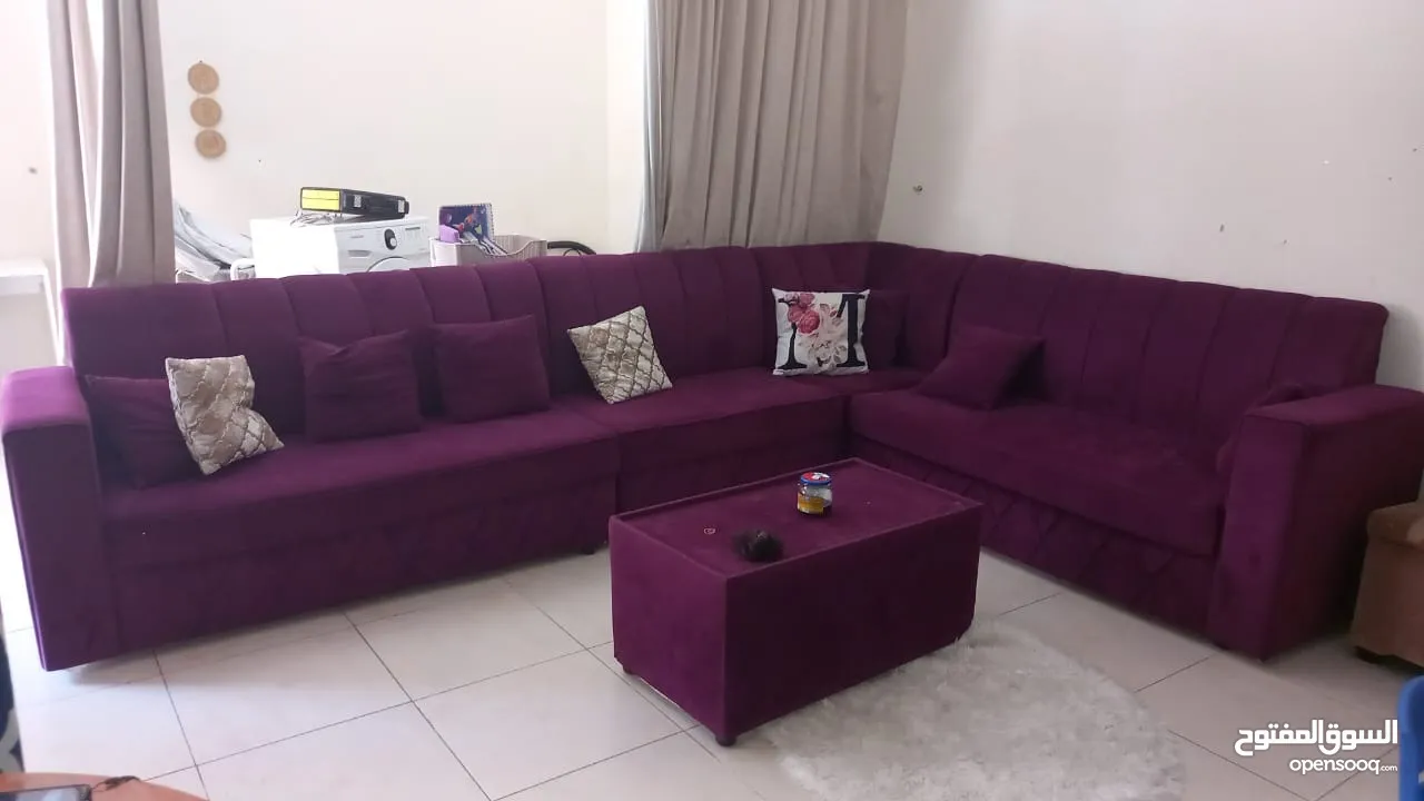 sofa with table