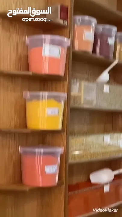 ديكور أثاث محل تاجر مكسرات نابلس