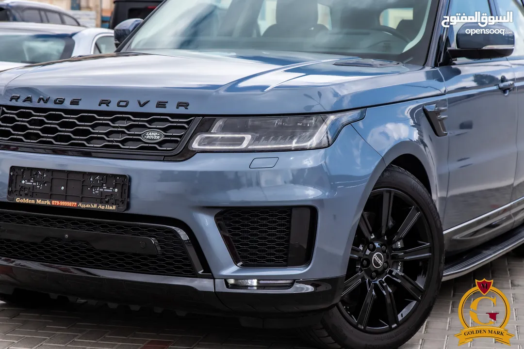 Range Rover Sport 2021 Hse Plug in hybrid  Black edition    السيارة وارد المانيا