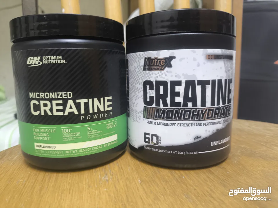 كرياتين مونوهايدرات ماركه عالميه وزن الماده 300غرام صافي  بدون نكهات تاريخ طويل الامد