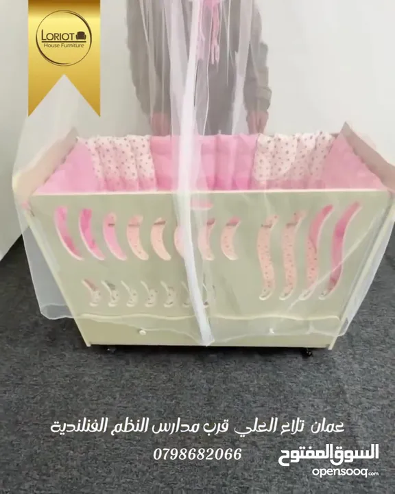 SALE سرير أطفال خشب تايلاندي لامنيت 18 ملم مقاوم للرطوبة – عرض خاص من لوريوت هاوس!