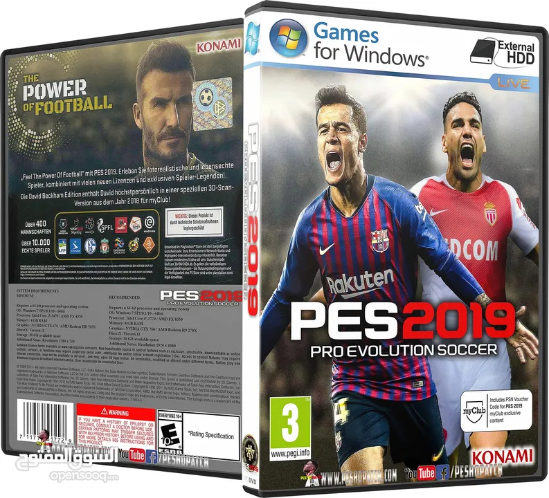 بحاله ممتازه PES2019 مستعمله ps4
