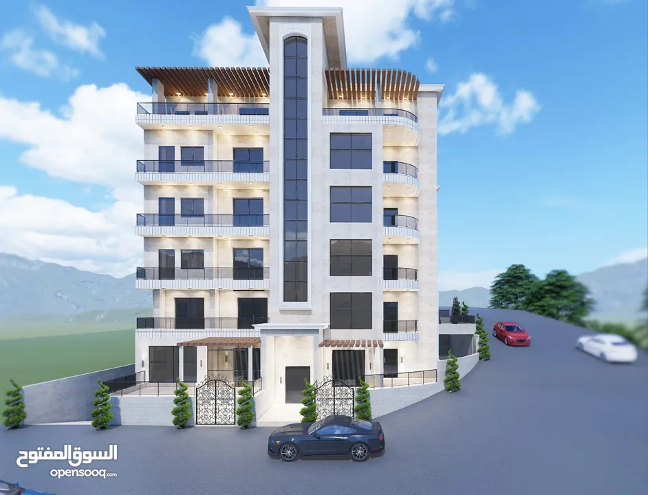 عماره مميزه قيد الإنشاء في أجمل مناطق نابلس العامريه
