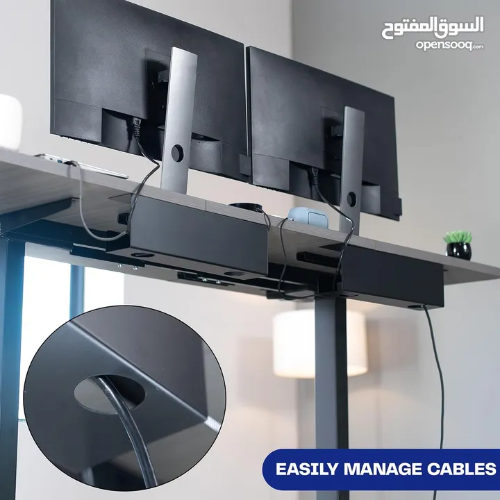 VIVO Under Desk 17 inch Cable Management Trays, Power Strip Holders