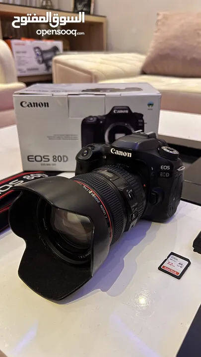 Canon 80D عدسه 24-105 فل فريم