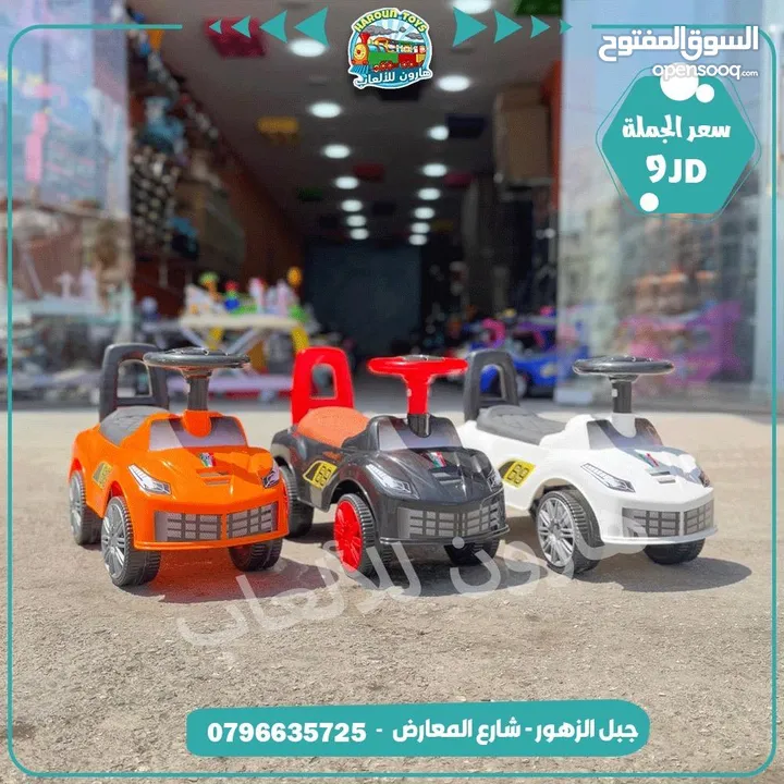 سيارة دفع قدم مع موسيقى نخب اول / تناسب من عمر 1 الي 4 حسب حجم الطفل