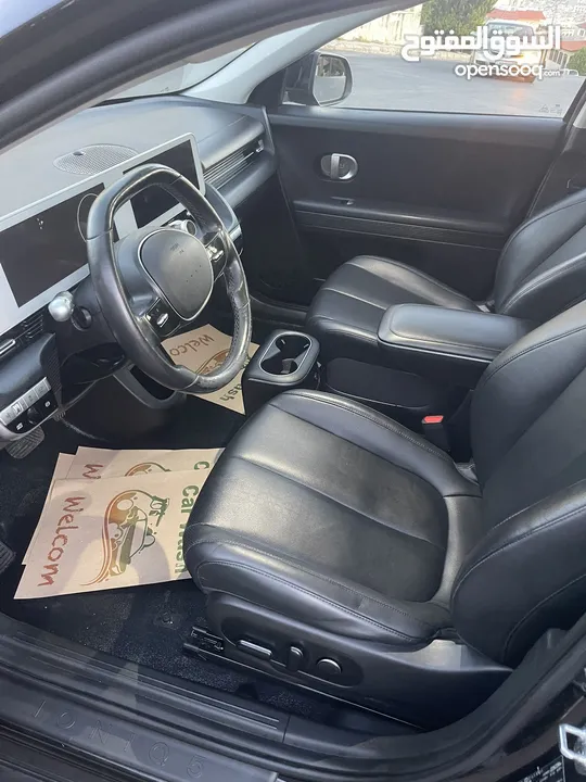 هيونداي ايونيك 5 2022 كهربا فحص كامل وارد كوريا  عداد قليل تقطع 500 بالشحنة البطارية  بحالة الوكالة