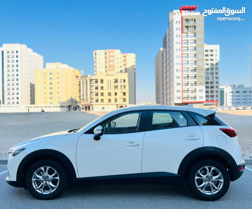 A Clean And Good Condition Mazda CX3 2018 White GCC