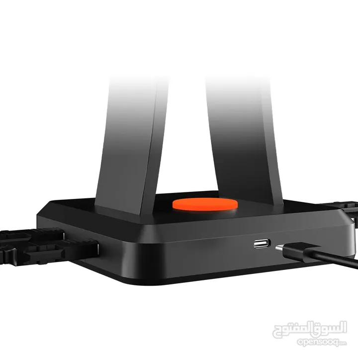 Meetion U002 RGB Stand For Gaming Headset حامل قاعدة سماعات مضاءة مع مداخل