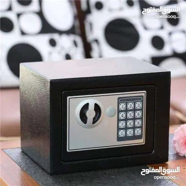 قاصة حديد صندوق صغير.  الحجم خزنة حجم صغير قاصات منزليه أو المكتب خزنات عرض 23 سم