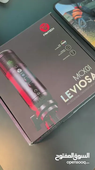 مايك احترافي  Fantech Leviosa MCX01 للبيع مناسب لصناعة المحتوى، والجيمنج. سهل الاستخدام