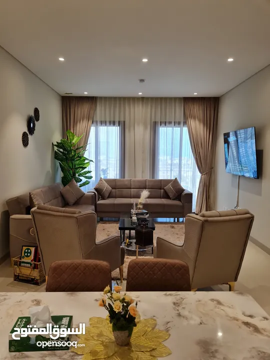 Furnished Apartment for rent daily ,weekly at Jebel Sifah شقة للايجار اليومي في جبل السيفة
