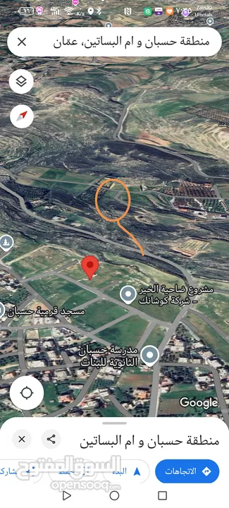 ارض للبيع قرمية حسبان 3100 متر لكامل القطعة قابل للأقساط