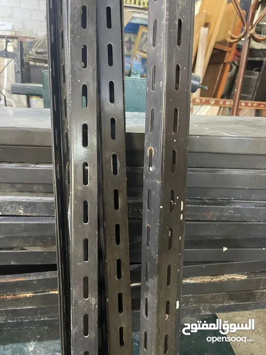 رفوف ديكسون 3 متر حديد ثقيل كاملات مع براغيهم ارفف ديكسون ارفف دكسون رفوف حديد ستاندات حديد