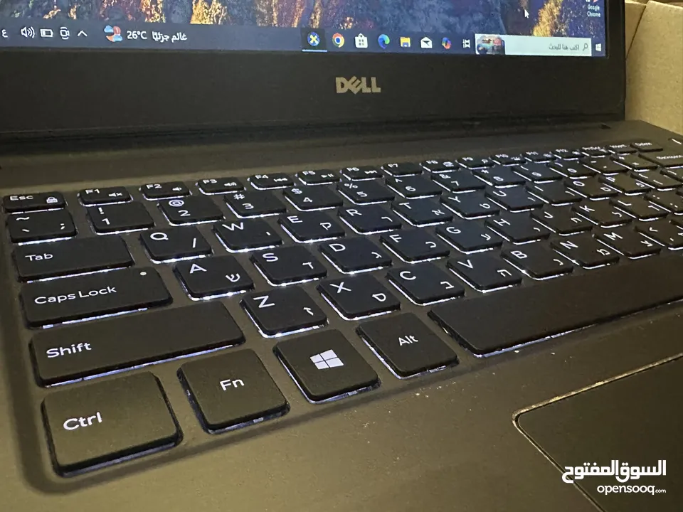 لابتوب dell رام 8 معالج i5 كيبورد مضيء سعرر مميز و بحالة ممتازة