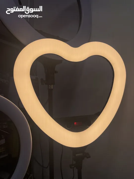 ستاند مضيء على شكل قلب  Ring Light