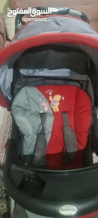 عرباية أطفال قوية ومتينة وشبه جديديدة استعمال قليل وماركة GOODbabY وبحالة ممتازة