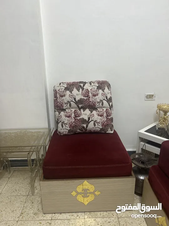 طقم جلوس 12 مقعد الجميع صناديق تخزين مع ديكور شاشة حائط