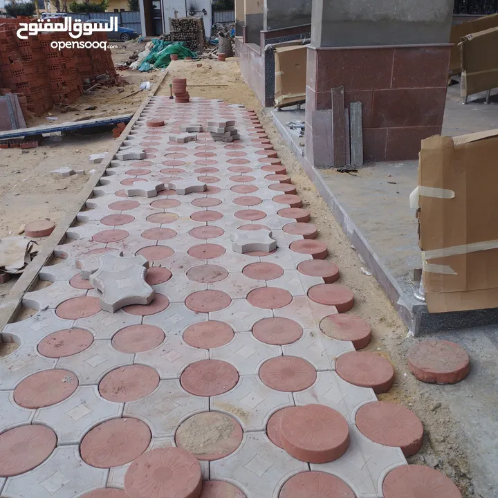 تركيب انترلوك وبندوره