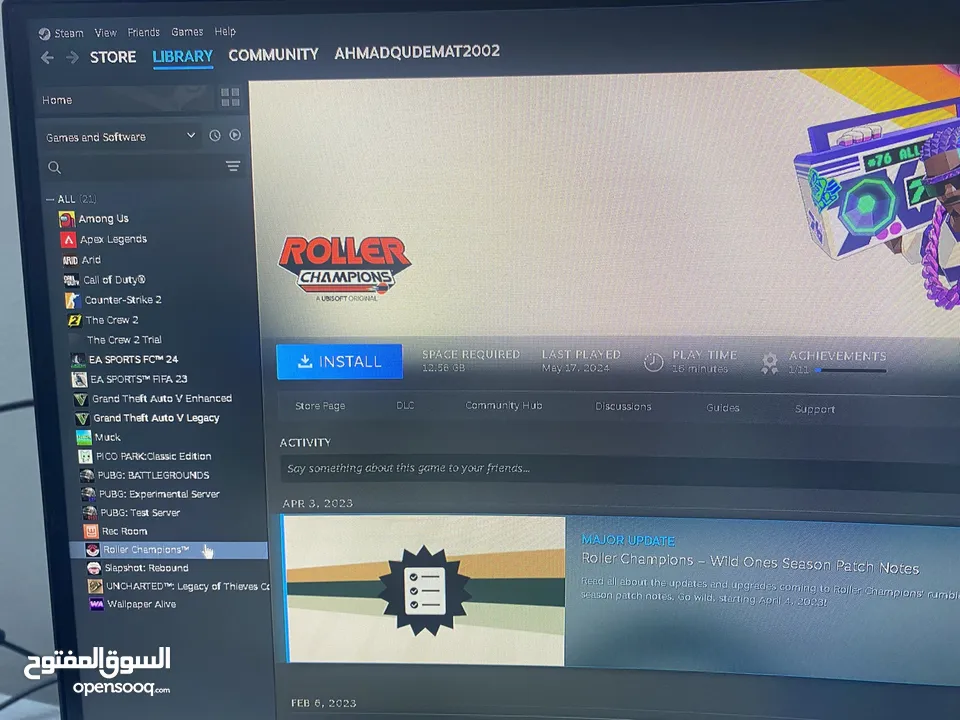 عرض ناري! PC جيمنغ + حساب ستيم + ماوس وكيبورد جيمنغ فقط بـ 180