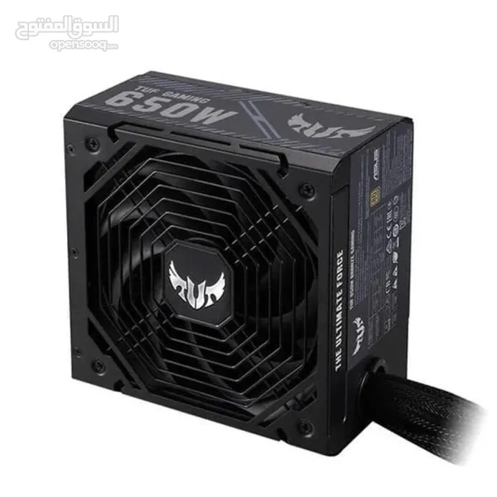 باور سبلاي - مزود طاقه لأجهزة الجيمنج بسعة 650 واط حقيقي من شركة ايسوس 650W ASUS TUF GAMING PSU