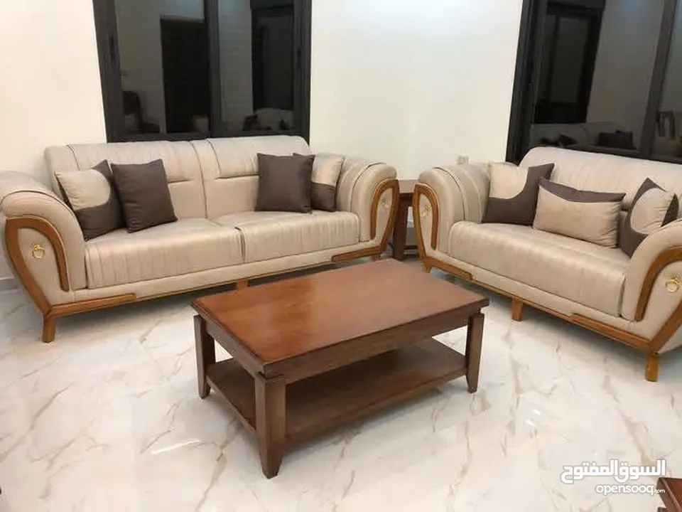 طاولات لغرف الضيوف خشب زان