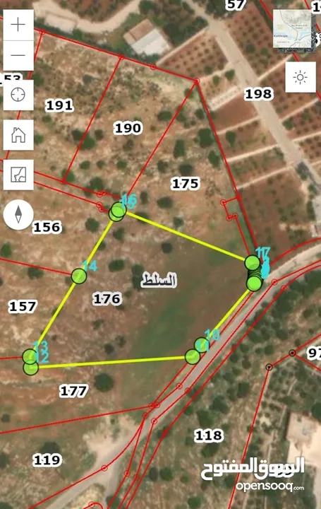 قطعة أرض بمساحة ( 7,919 ) دونم كوشان مستقل للبيع