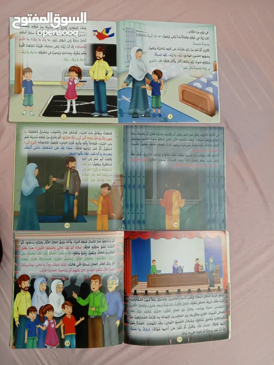 قصص أطفال لعمر 8 سنوات مستعملة للبيع بحالة جيدة جدا ومفيدة للأطفال وتعلم الأطفال الكتابة والقراءة .
