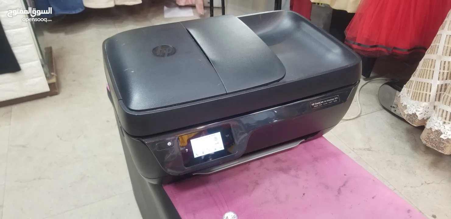 طابعة hp ملونة مع سكانر وحبر فل ويرلس فخمة