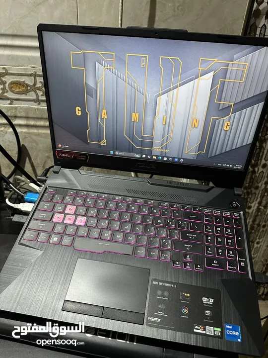 Asus Tuf f15 Rtx 3060 gaming laptop بسعر مغري ، الجيل الحادي عشر بحال الوكالة تماماً