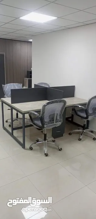 بارتيشن موظفين / ورك ستيشن رباعي  سداسي ثماني حسب الطلب من المصنع مباشرة