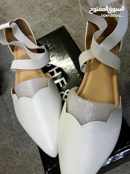 حذاء جديد من شي ان : احذية نسائية أحذية مريحة أبيض : عمان تلاع العلي  (213350914)