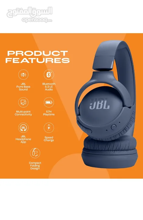 Jbl tune 520 BT Bluetooth Ear phone