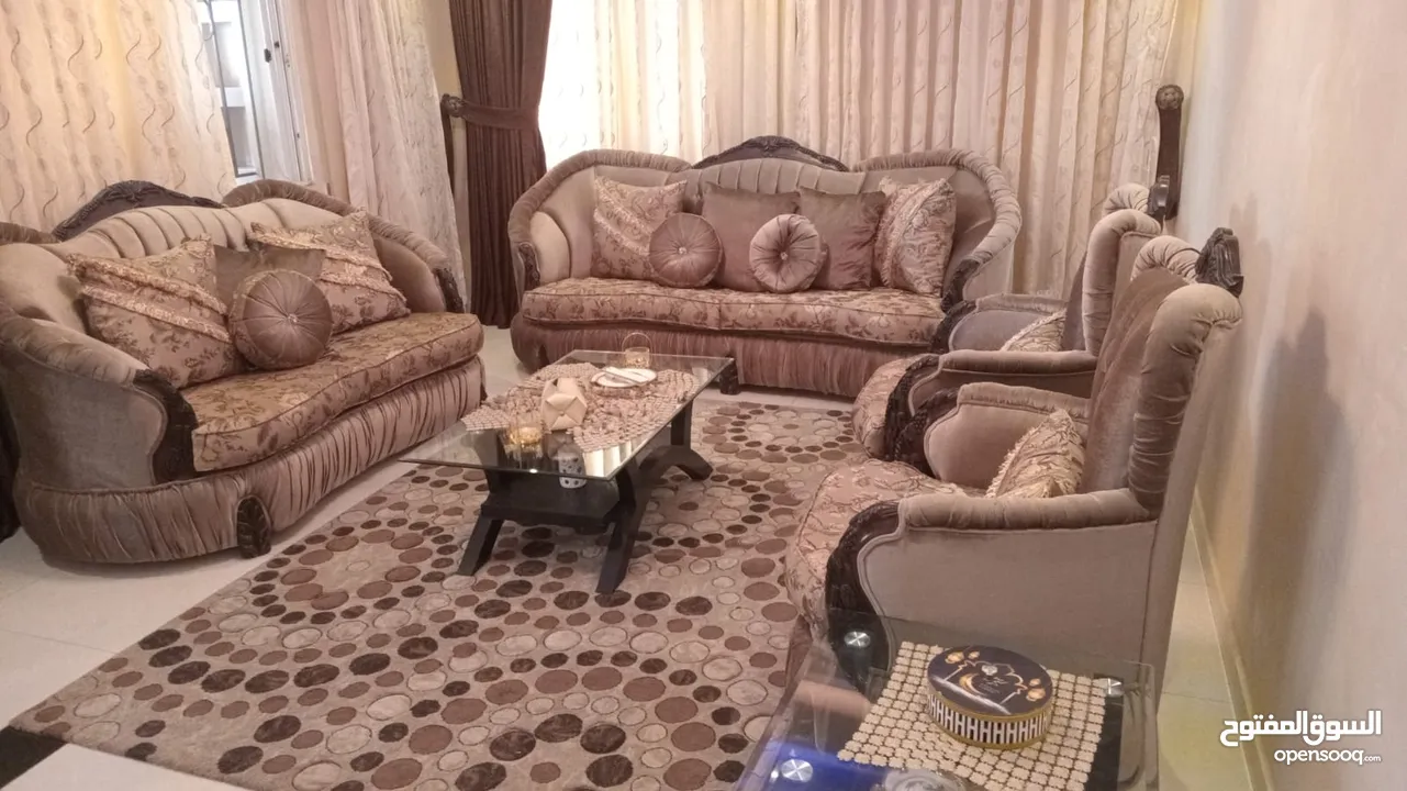 طقم كنب نخب اول خشب زان اصلي