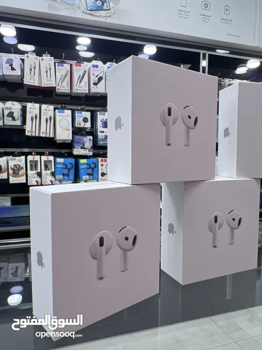 Apple AirPods 4 (NEW 2024) سماعات ابل الجديدة كليا ابل ايربودز 4 الاصلية جديدة مسكرة بالكرتونة