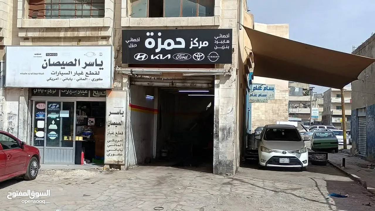 كراج ميكانيك وتصليح وصيانة سيارات بموقع مميز وإيجار مميز البيادر المنطقة الصناعية على الشارع ممكن