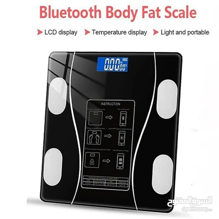 الميزان الرقمي الذكي bluetooth body fat scale