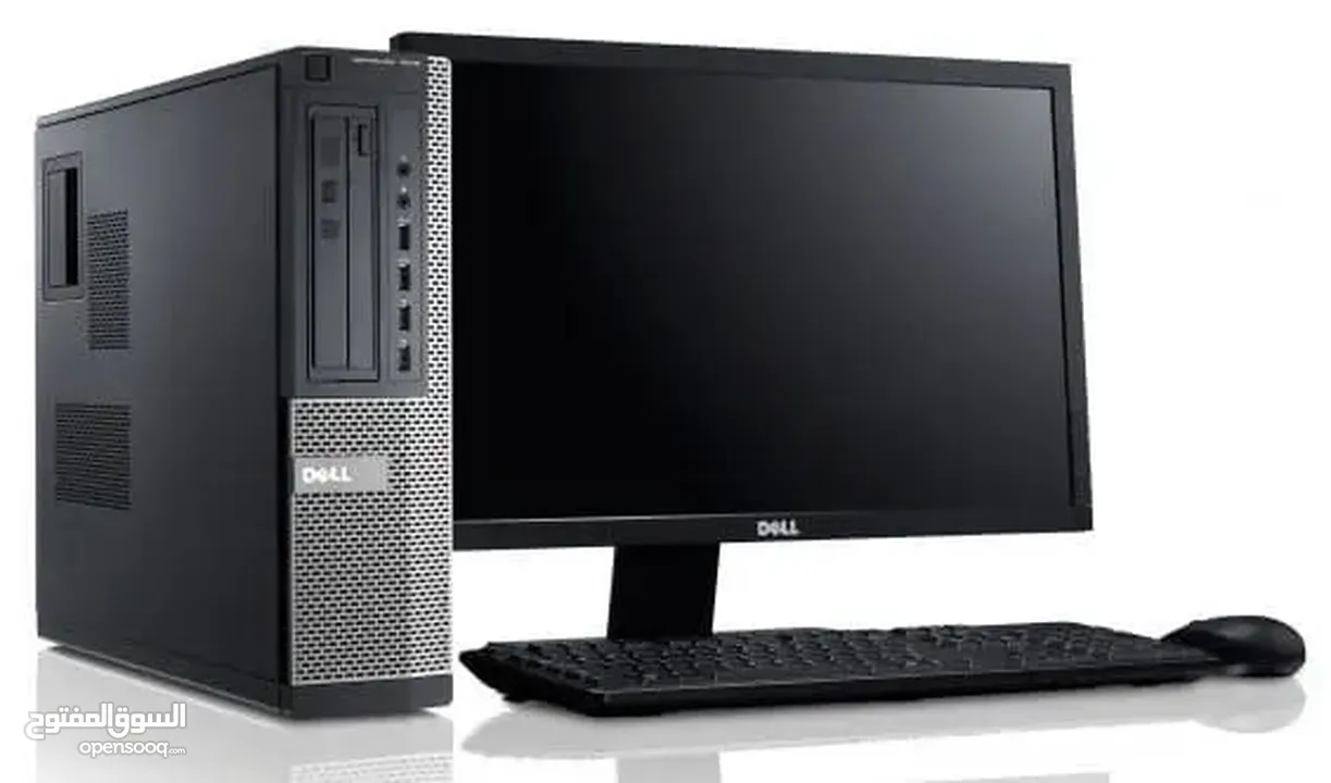 Dell i7 with 20 inch monitor 8 gb ram 55 gb ssd and 500 hdd