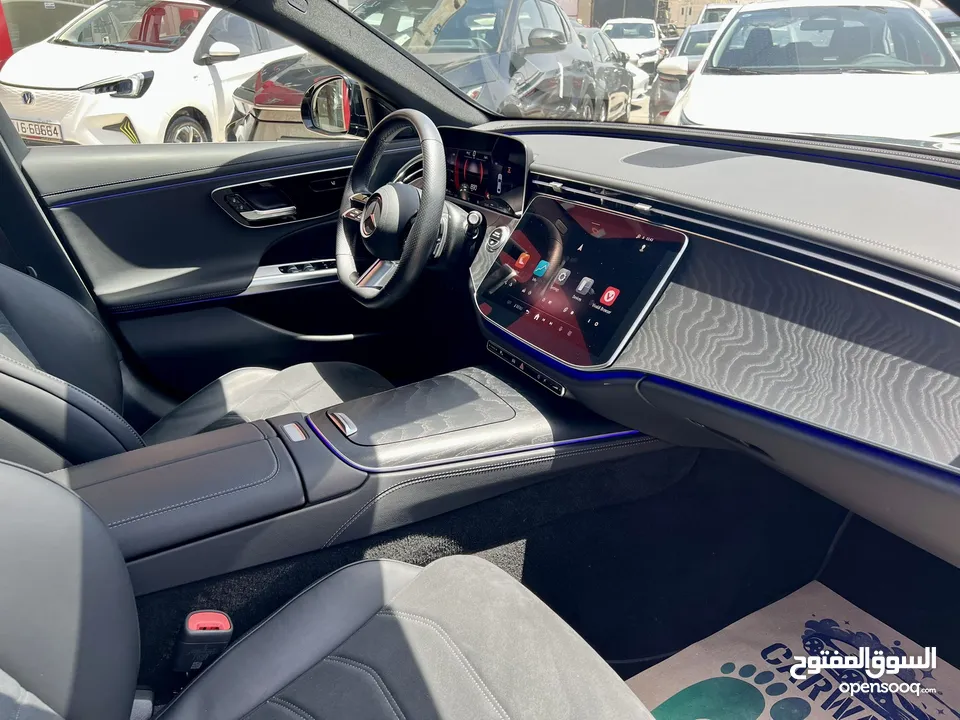 مرسيدس E200 AMG بانوراما كت اسود نايت 2024 الشكل الجديد وارد المانيا بحالة الزيرو مميزة