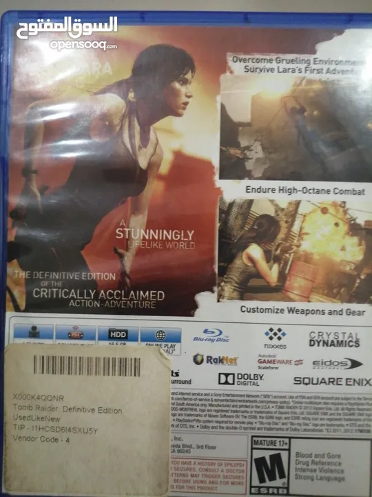 سي دي tomb raider نظيف ولا خدش سبب البيع تم التختيم العبة جدا حلوة غير قابل للتفاوض ولا خدش