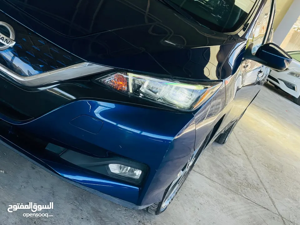 leaf 2019 60kw كحلي  فحص كامل 100%