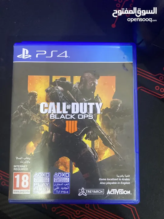 شريط يشتغل فقط على سوني 4 / call of duty black ops 4