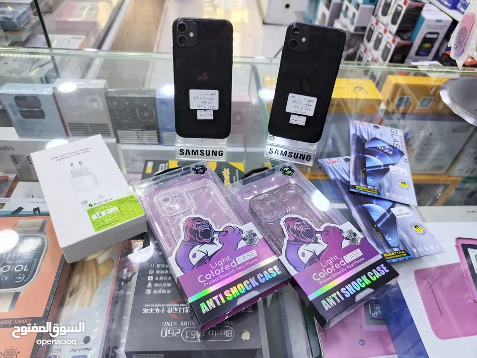 تفاح القوي وصل iphone 11 جيجا 128 بطارية 71 وايضاا 73 مغير شاشة اصلية فقط معه بكج هدية يتوفر توصيل