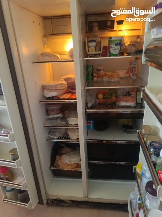 ثلاجة جينيرال اليكتريك ياباني اصلي بابين خليجيه