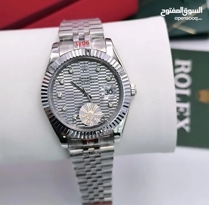 ساعات رولكس هاي كوالتي جميع الاصدارات جوده عاليه جدا استالس استيل ومتوفر جميع الماركات مع المرفقات