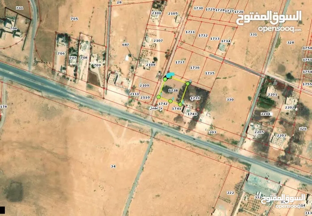 قطعة أرض سكنية مفروزة على طريق بغداد الدولي مباشرة من المالك