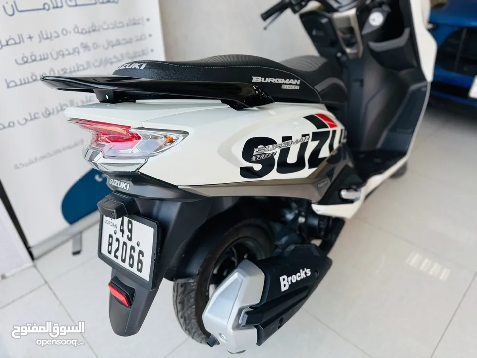 سكوتر سوزوكي بيرجمان زيرو عداد الفين بفقط بحال الشركة ولا نقر