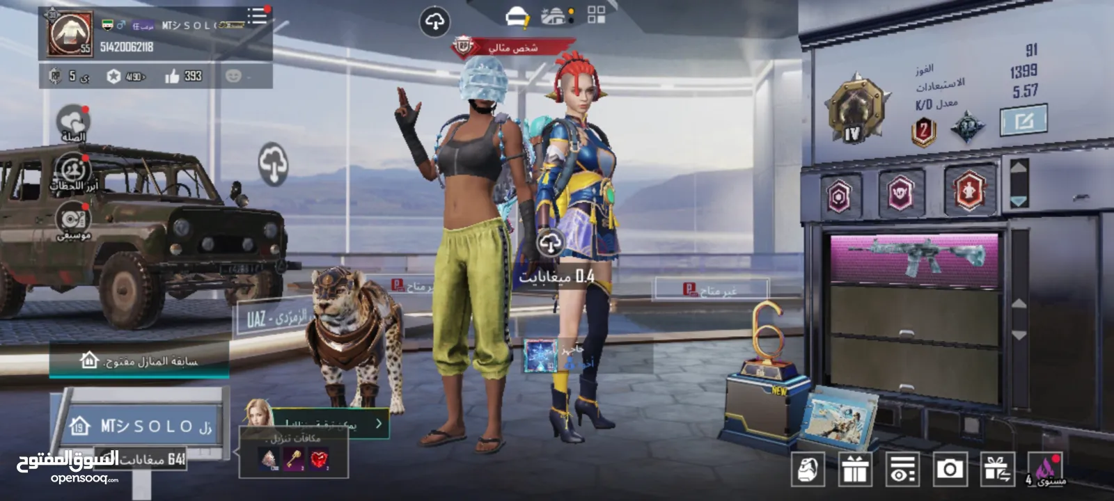 حساب ببجي للبيع