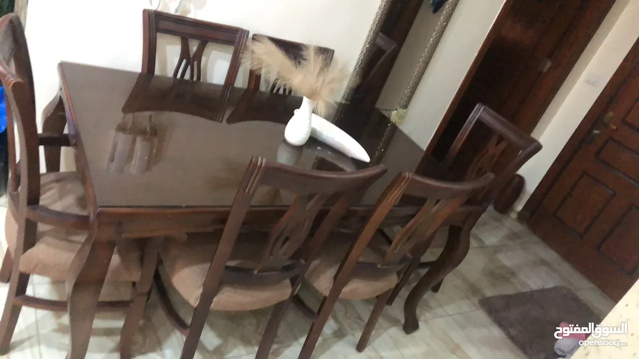 طاولة سفره زان 6كراسي