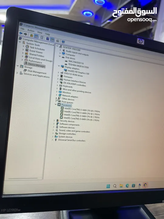كمبيوتر HP جيل سادس رام 16 جيجا كامل مكمل من افضل الأجهز لمكتبك
